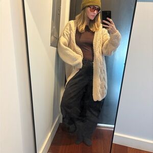 Cozy Cream Cable Knit cardigan